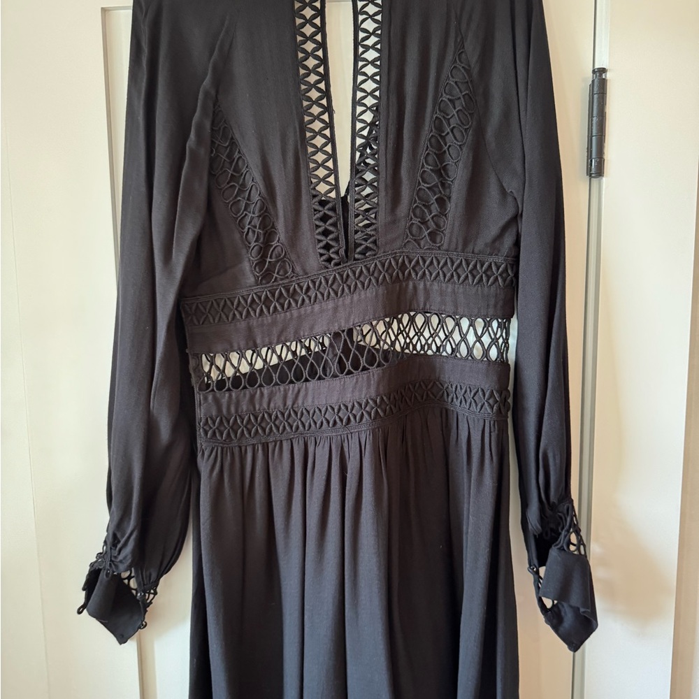 FREE PEOPLE open knit dress. Cotton. Worn excellent condition. - Picture 2 of 5